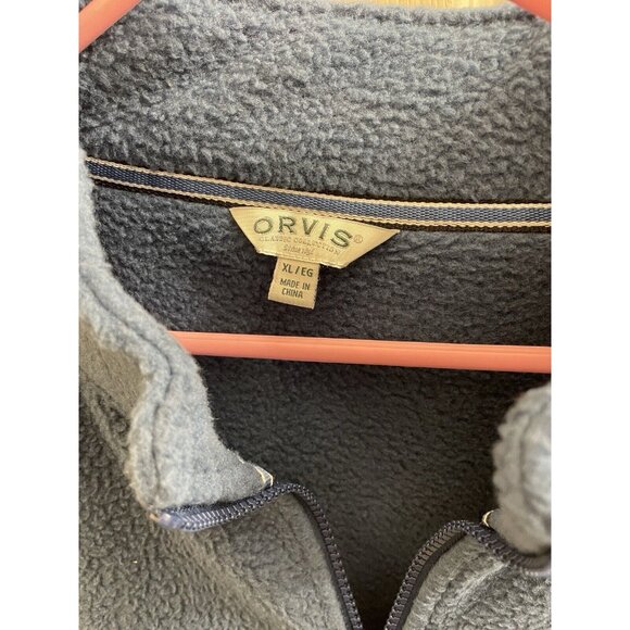 Orvis Men’s Full Zip Fleece Jacket with Pockets Blue Size XL - Picture 8 of 11